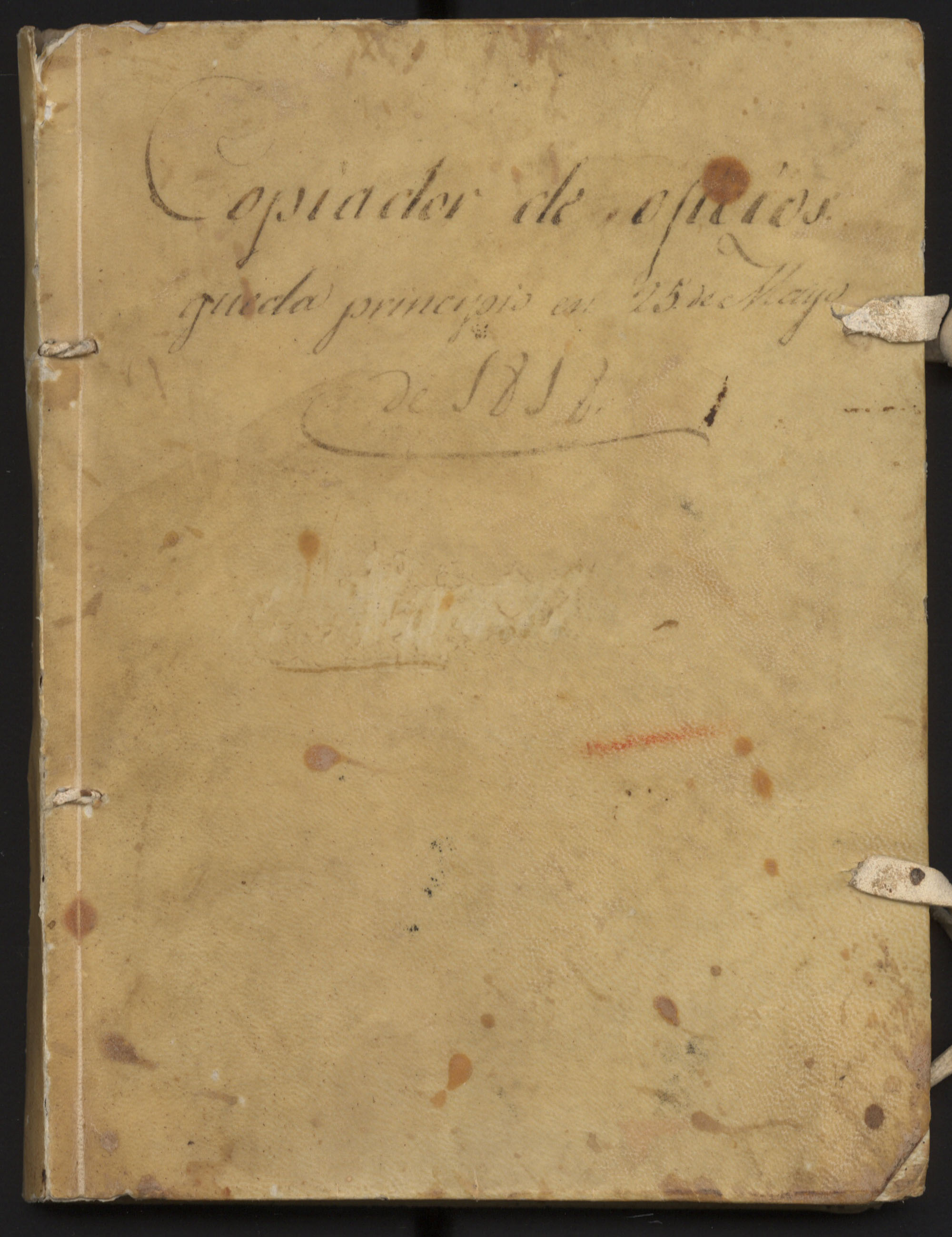 Libro registro copiador de oficios del Regimiento de Milicias de Lorca.